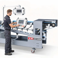 Empileur de cartons automatique JY-450 conçu pour les machines plieuses-colleuses à grande vitesse, adapté aux cartons en carton monocouche, empileur de boîtes automatique