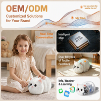 Jouet en peluche interactif AI, tigre intelligent à détection tactile, animal électronique compagnon émotionnel pour enfants