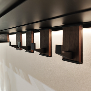 Almacenamiento Vino Exhibición Pared Metal Acero <span class=keywords><strong>Estante</strong></span> de libros flotante Cocina Esquina Niveles Estantes de almacenamiento de zapatos de <span class=keywords><strong>madera</strong></span> <span class=keywords><strong>para</strong></span> sala de estar - Product Image 3