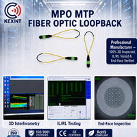 Kexint MPO MTP Fiber Optic Loopback Module 12/24 Cores Singlemode APC Multimode OM3 OM4 LSZH Testing Loopback Cable