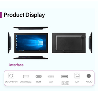 Écran tactile LCD 21,5 23,6 27 32 pouces, panneau tactile PCAP avec Linux Ubuntu WIFI Ethernet, usage commercial et industriel