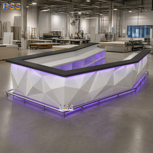 <span class=keywords><strong>Bar</strong></span> Deportivo con Luz Morada, Forma Rectangular Personalizada, Barra de <span class=keywords><strong>Bar</strong></span> para Eventos en Interiores, Discotecas, Estadios de Fútbol, Zonas de Aficionados - Product Image 1