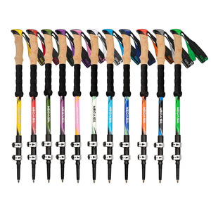 Bâtons <span class=keywords><strong>de</strong></span> randonnée <span class=keywords><strong>de</strong></span> style nouveau pour hommes et femmes - Bâtons <span class=keywords><strong>de</strong></span> randonnée professionnels légers avec pointes en acier tungstène, bâton <span class=keywords><strong>de</strong></span> <span class=keywords><strong>marche</strong></span> télescopique - Product Image 5