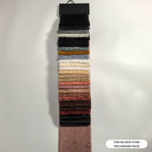 Nouveau design 2026 – Tissu d'ameublement uni en peluche pour canapé, textile doux en polyester pour la maison - Product Image 3