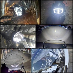 Faros Delanteros Bi-LED con Mini Lente H4, Luz LED para Faros Delanteros de 120w, Focos LED, Faros H4 para Motocicleta y Automóvil, Bombillas LED de 12v 6000k - Product Image 5