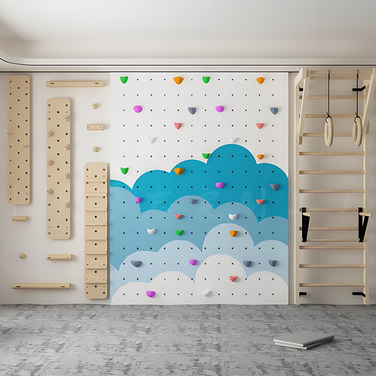 Kids Indoor Climbing Wall with Slide