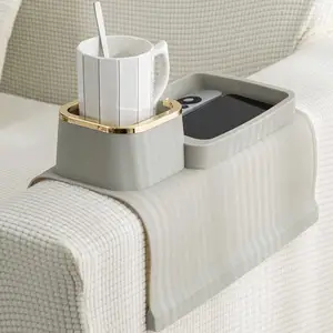 Niseven thiết kế sáng tạo couch uống chủ chống trượt cup chủ dễ dàng để làm sạch Silicone couch cup chủ khay
