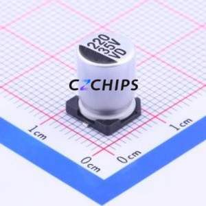 Condensador Electrolítico de Aluminio SMD VD1V221MF105000CE0, D8xL10.5mm 220uF 20% 35V 8mm - Product Image 1