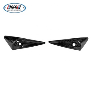 Couverture complète de l'aileron latéral en fibre de carbone véritable avec garniture de cache de caméra pour <span class=keywords><strong>Tesla</strong></span> <span class=keywords><strong>Model</strong></span> S 2022 - Product Image 3