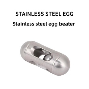 Nuevo Juguete Antiestrés EDC de Acero Inoxidable con Forma Ovalada de Huevo, <span class=keywords><strong>Yaoyao</strong></span> Le Coin, con Cuentas Luminosas - Product Image 3