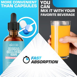 น้ำยาไบโอติน OEM พร้อมคอลลาเจนและเคราตินเจริญเติบโตของเส้นผมและอาหารเสริมความแข็งแรงของเล็บสูตรวิตามินเหลวดูดซึมได้อย่างรวดเร็ว - Product Image 5