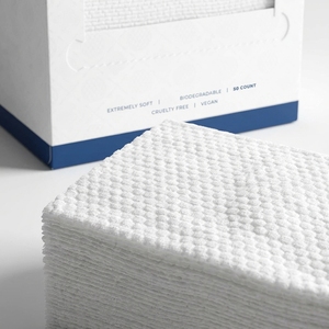 Asciugamano <span class=keywords><strong>Monouso</strong></span> 100% Lyocell per Pelli Sensibili, Non Tessuto, per Trucco, Biodegradabile, Lavabile, Riutilizzabile - Product Image 2
