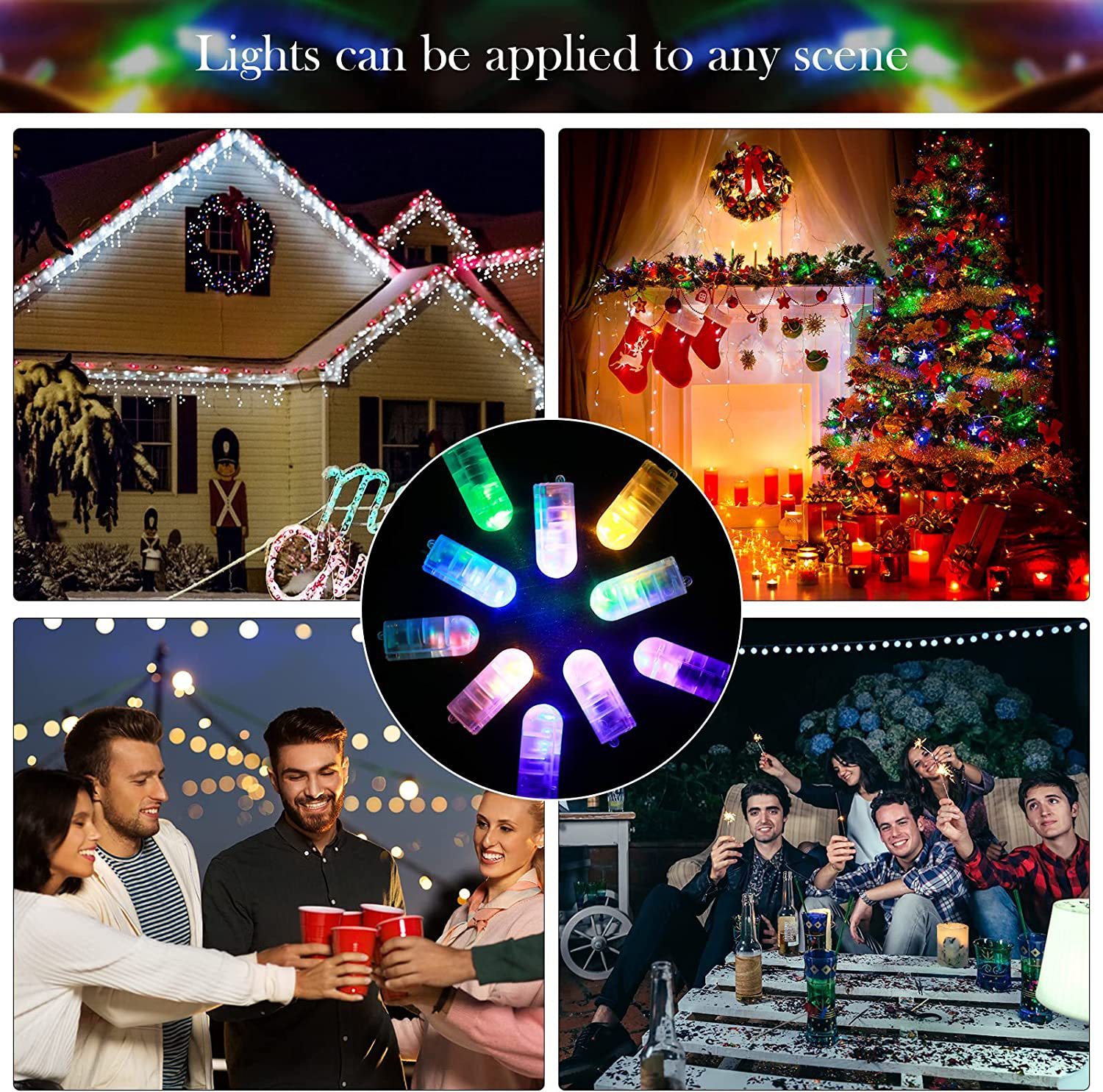 Mini Battery Powered LED Balloon Lights Paper Lantern Lights for Diwali Ramadan Weddings Graduation Parties