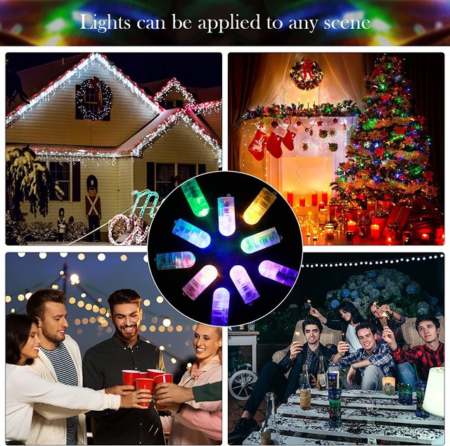 Mini Battery Powered LED Balloon Lights Paper Lantern Lights for Diwali Ramadan Weddings Graduation Parties