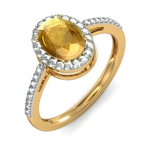 Bague en argent sterling 925 avec pierre de naissance citrine, diamant et bande de citrine, pour homme, pierre de naissance de novembre - Product Image 4