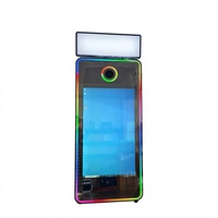 Photomaton miroir de qualité supérieure avec trois tailles d'écran, caméra intégrée, éclairage RGB et lampe de remplissage LED supérieure