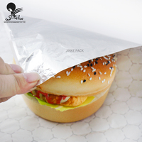 Papier ciré enduit d'emballage de qualité alimentaire pour sandwich à pain de Hambourg avec impression personnalisée