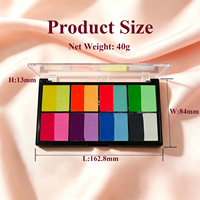 Palette de peinture pour le visage et le corps à base d'eau, 8 teintes doubles, non toxique, activée par l'eau, maquillage pour le visage pour Halloween, fête, cosplay pour enfants