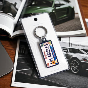ป้ายทะเบียนของรัฐแบบกำหนดเองพวงกุญแจป้ายโลหะแบบวินเทจของสหรัฐอเมริกาพิมพ์ป้ายรถพวงกุญแจเสน่ห์ของขวัญของที่ระลึกของร้านรถยนต์แบบย้อนยุค - Product Image 6