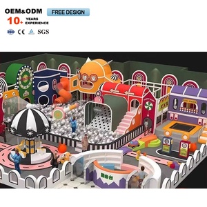 Casa de juegos para niños, conjunto de juegos interior comercial con tobogán temático de casa de colores y equipo de diversión - Product Image 3