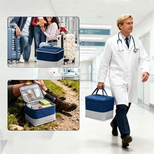 Trousse de premiers secours de haute qualité certifiée CE Classe I pour la randonnée, le camping, les voyages, les cliniques d'urgence et les équipements. - Product Image 2