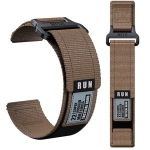 Bracelet de montre tactique en nylon 20 mm 22 mm - Bracelet de remplacement tissé super robuste pour Garmin Forerunner 265/ <span class=keywords><strong>Huawei</strong></span>/Amazfit/ Samsung - Product Image 1