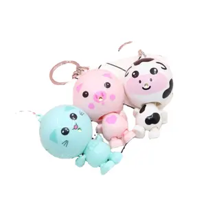 huisen Year of the Rat pendant LED vocal Light hand action figure key chain Gift crafts ring