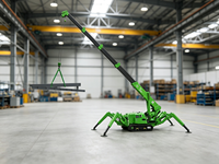 Mini-grue araignée articulée pour l'installation de câbles aériens