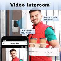 Sonnette vidéo Tuya 1080P 2.0MP avec angle de vue de 150°, interphone intelligent pour la maison, contrôle par application, déverrouillage RFIC, résistant à l'eau