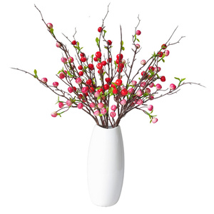 Neuer 75cm Grüner Blattzweig mit Kleinen Äpfeln, Realistische Blasenäpfel für Hausdekoration und Fotografie - Product Image 6
