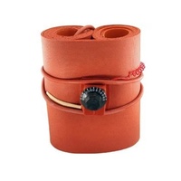 Chauffe-baril à bande chauffante en silicone 220V 380V 1kW 1.5kW 2kW avec thermostat pour fût d'huile de 200L (55 gallons)