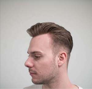 Longfor BMEIYI uomo di alta qualità indiano Remy <span class=keywords><strong>capelli</strong></span> umani parrucchino con pizzo BIO Base <span class=keywords><strong>extension</strong></span> per <span class=keywords><strong>capelli</strong></span> - Product Image 6