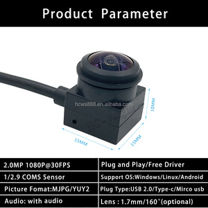 OEM USB 2.0 <span class=keywords><strong>web</strong></span> máy ảnh 1.7mm Fisheye Ống kính góc rộng 1080P Full <span class=keywords><strong>HD</strong></span> ngành công nghiệp PC UVC Micro USB máy ảnh tủ đông tự bán - Product Image 6