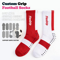 Chaussettes de football FlexGrip personnalisables antidérapantes à séchage rapide, chaussettes de football à grip de haute qualité pour hommes, entraînement, matchs, équipement d'équipe