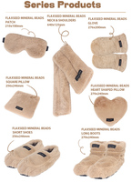 Pakcare Coussin chauffant portable personnalisé, micro-ondable, non toxique, à chaleur humide, en peluche douce, 100% fibres naturelles pour