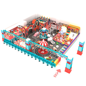Customized Popular Kids Games Rotating Slide <b>Entertainment</b> Sets Children Indoor Playground Equipment Ball Pit Plastic High - Product Image 1