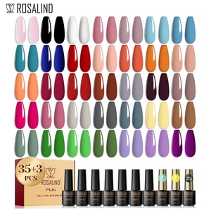 Wholesale UV <b>Gel</b> <b>Nail</b> Polish <b>Set</b> 38 Bottles Including Nude Shaping Glue No-Wash Manicure Top Base Coat LED Lamp Source Art Use - Product Image 1