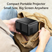 Mini projecteur portable haute luminosité 4K 1200 ANSI avec système LTV et 9660 puces - Projecteur de cinéma maison et de cinéma en plein air avec CE/RoHS
