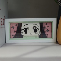 Lampe de table décorative en papier découpé à l'effigie de personnages d'anime, directement de l'usine, accessoires d'art lumineux pour créer une ambiance dans la salle de jeux