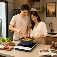 Cuisinière à induction portable 2000W, contrôle tactile, cuisinière électrique, 8 modes de cuisson, minuterie, chauffage rapide en 3H
