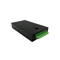 Boîtier de terminaison fibre optique LC simple/double 12 cœurs en acier laminé à froid épaissi, boîte de distribution murale 6 ports, boîte de câblage