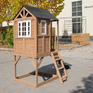 Outdoor Jungle Gym Wooden Climbing Frame Backyard Small <b>Slide</b> <b>and</b> <b>Swing</b> Playground <b>Set</b> Playground <b>Swing</b> <b>Set</b> Kit with <b>Swing</b> Seat - Product Image 5