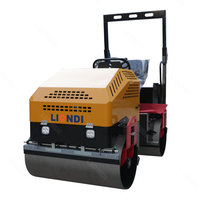 Compacteur à béton professionnel à double tambour, rouleau vibratoire de 3 tonnes, rouleau compresseur routier, rouleau compresseur d'asphalte
