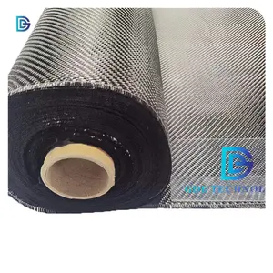 Supplier Twill 3k 300g Heat Insulation Fire Proof Carbon Fiber Cloth Carbon Fiber Fabrics