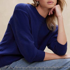 Wholesale Women's 100% Cotton Knitted <b>Pullover</b> <b>Sweaters</b> Anti-Wrinkle Quick Dry Breathable Anti-Pilling Casual Long Sleeve Winter - Product Image 5
