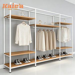 Support d'affichage <span class=keywords><strong>doré</strong></span> pour magasin de vêtements, porte-vêtements en acier inoxydable, boutique de vêtements pour femmes, présentoirs de vêtements, design de boutique de vêtements - Product Image 6