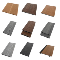 Planches de terrasse en bois composite pour l'extérieur, respectueuses de la peau Revêtement de sol en relief 3D pour usage domestique Texture bois WPC Composite Decking
