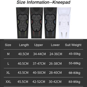 Conjunto de Rodilleras y Coderas de Esponja de Nido de Abeja Anticolisión, Soporte de Rodilla y Manga de Brazo <span class=keywords><strong>para</strong></span> Protección en Ciclismo y Correr al Aire Libre en Verano - Product Image 4