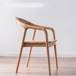 Nordic semplice <span class=keywords><strong>poltrona</strong></span> in <span class=keywords><strong>legno</strong></span> massello per casa e ristorante studio sedia da pranzo con comodo schienale - Product Image 4