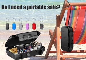 신제품 AJF 야외용 도난 방지 방수 조합 휴대용 해변 안전 금고 의자 잠금 박스 - Product Image 6